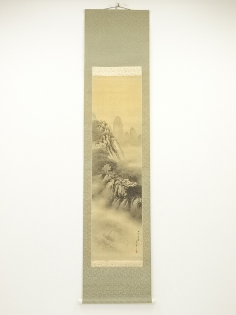 道具 ] - 道具 藤巻嘯月筆 山村新露 肉筆絹本掛軸 | ネットショップ圭